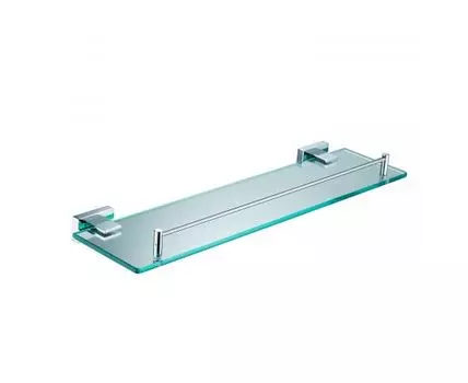 Полка стеклянная Shevanik SG5619, хром