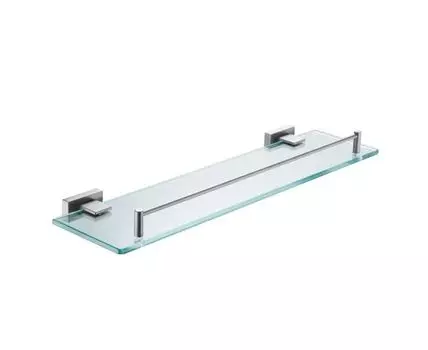 Полка стеклянная Shevanik SG5619T, оружейная сталь