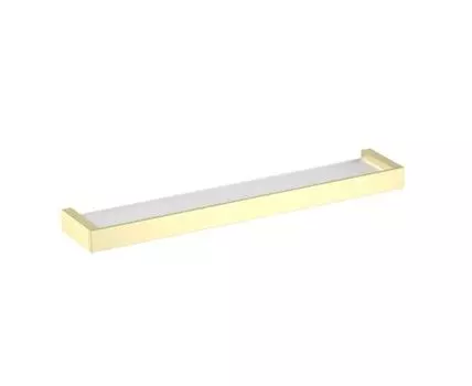 Полка стеклянная Timo Petruma 15272/17, матовое золото