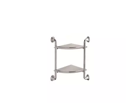 Полка стеклянная угловая D-Lin D262310, хром