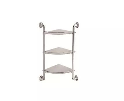 Полка стеклянная угловая D-Lin D263310, хром