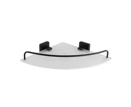 Полка стеклянная угловая D-Lin D264222, черный