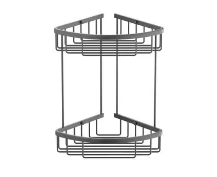 Полка угловая двойная Timo Saona 13082/18 черное золото