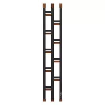 Полотенцесушитель электрический OPADIRIS Сегретто OS13322BN черный матовый/светлый орех