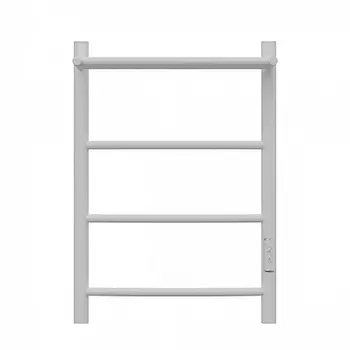 Полотенцесушитель электрический Point Афина PN04846PW П3 400x600 с полкой, диммер справа, белый