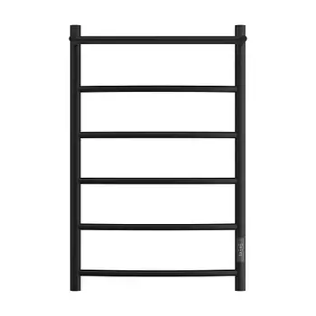 Полотенцесушитель электрический Point Афина PN04858PB П5 500x800 с полкой, диммер справа, черный