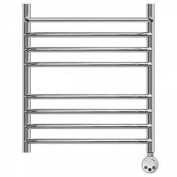 Полотенцесушитель электрический Point Альфа PN05156SPE П7 500x600 с полкой левый/правый, хром