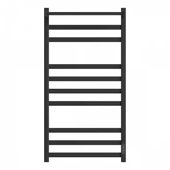 Полотенцесушитель электрический Point Меркурий PN83850PB П9 500x1000 с полкой, диммер справа, черный