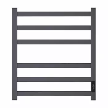 Полотенцесушитель электрический Point Меркурий PN83856GR П6 500x600, диммер справа, графит премиум