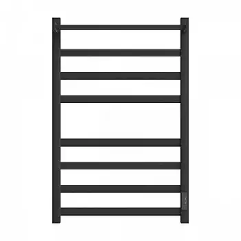 Полотенцесушитель электрический Point Меркурий PN83858PB П7 500x800 с полкой, диммер справа, черный