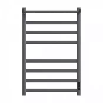 Полотенцесушитель электрический Point Меркурий PN83858PGR П7 500x800 с полкой, диммер справа, графит