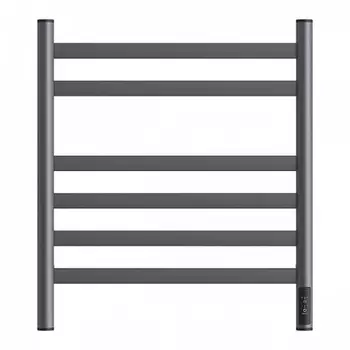 Полотенцесушитель электрический Point Селена PN16856GR П6 500x600, диммер справа, графит премиум