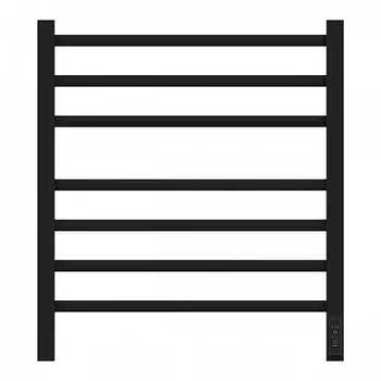 Полотенцесушитель электрический Point Вега PN71856B П7 500x600, диммер справа, черный