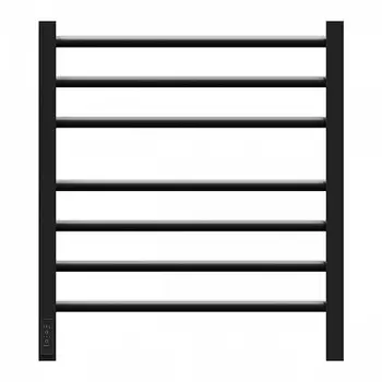 Полотенцесушитель электрический Point Веста PN70756B П7 500x600, диммер слева, черный