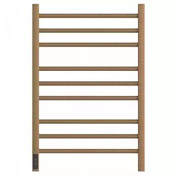 Полотенцесушитель электрический Point Веста PN70758BR П9 500x800, диммер слева, бронза