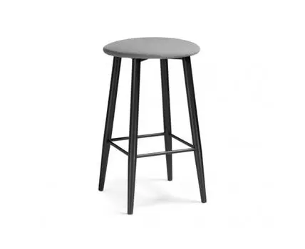 Полубарный стул Гангток катания сильвер / черный матовый (Серый)