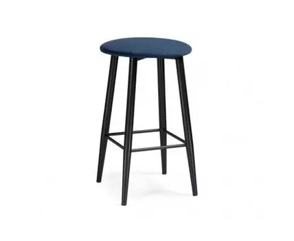 Полубарный стул Гангток темно-синий / черный матовый (Синий)