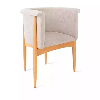 Полукресло Borgese, бук натуральный, бежевый