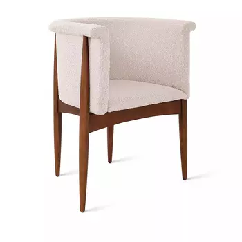 Полукресло Borgese, бук натуральный, лак коричневый, бежевый