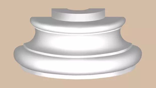 Полуоснование DECOMASTER DCK-21H (O 340*140мм)