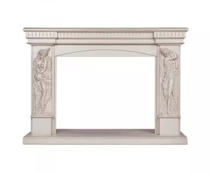 Портал для электрокамина Diva 33 WT Белый дуб с золотой патиной