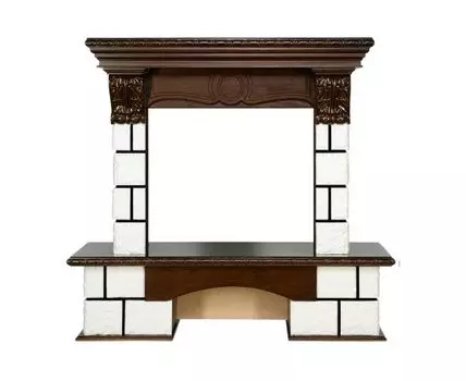 Портал Pierre Luxe - Белый / Темный дуб