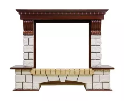 Портал Pierre Luxe - Темный дуб / Белый