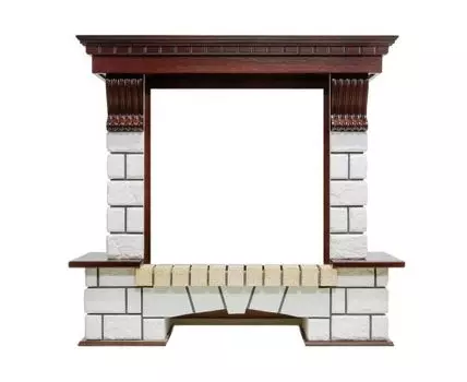 Портал Pierre Luxe - Темный дуб / Белый (Высота 1040мм)