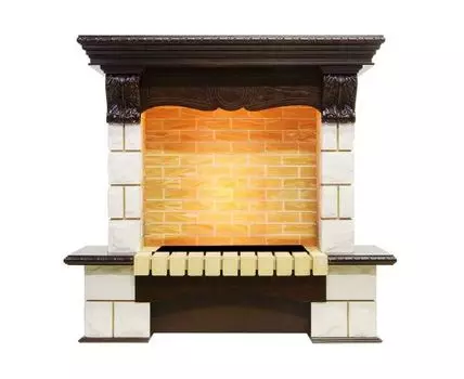 Портал Pierre Luxe угловой - Темный дуб / Шампань (Высота 1035мм)