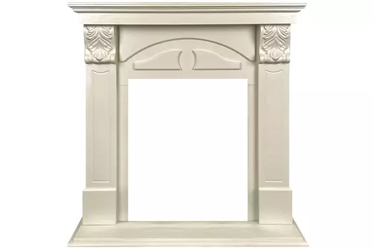 Портал Royal Flame Dublin (деревянный) RUSTIC (Разборный) - Слоновая кость