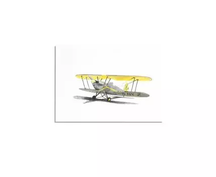 Постер AIRCRAFT G-BNYZ (Желтый, 50)