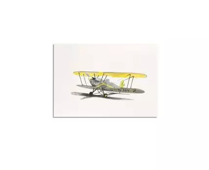 Постер AIRCRAFT G-BNYZ (Желтый, 60)