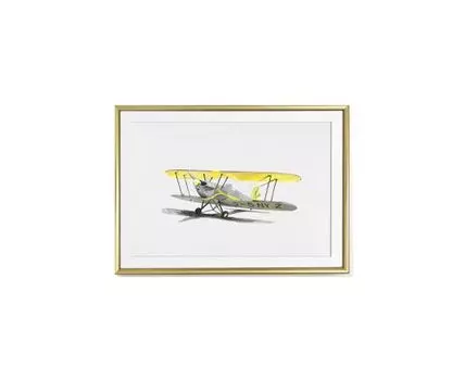 Постер AIRCRAFT G-BNYZ (желтый, золотистый, 30)