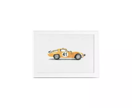 Постер ALFA ROMEO (желтый, белый, 40)