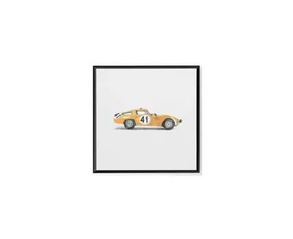 Постер ALFA ROMEO (желтый, черный, 21)