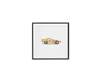 Постер ALFA ROMEO (желтый, черный, 50)