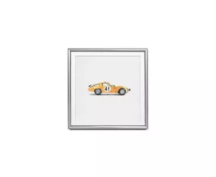 Постер ALFA ROMEO (желтый, серебристый, 50)