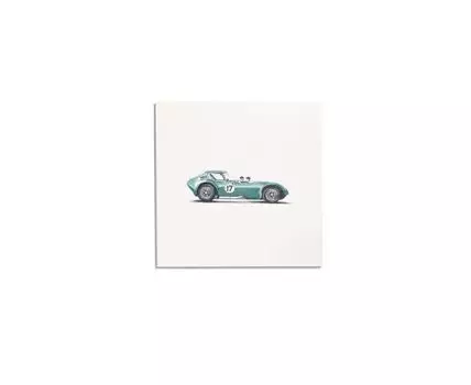 Постер CHEVROLET RETRO (Голубой, 30)