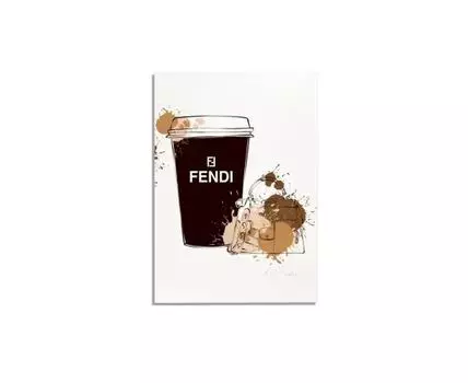 Постер COFFEE WITH FENDI