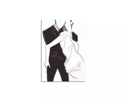 Постер COUPLE (черный, белый, 30)