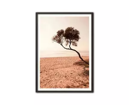 Постер Дерево на пляже