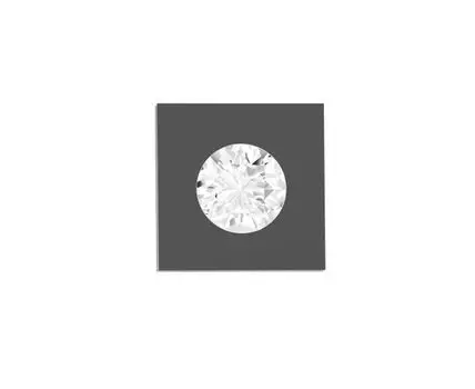 Постер DIAMOND RADIANT BLACK - 30x30 см (серый, белый, 30)