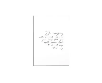 Постер DO EVERYTHING WITH LOVE