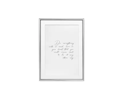 Постер DO EVERYTHING WITH LOVE (черный, белый, серебристый, 40)