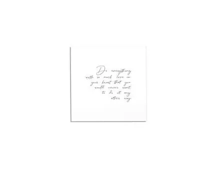 Постер DO EVERYTHING WITH LOVE (черный, белый, 21)