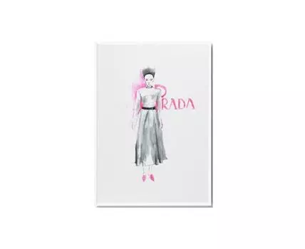 Постер FASHION PRADA (розовый, белый, 30)