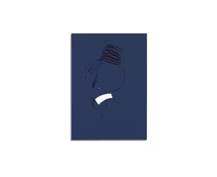 Постер GIRL IN BLUE - 21x30 см