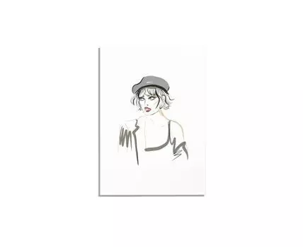 Постер GIRL WITH A CIGARETTE