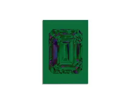 Постер GREEN DIAMOND DIGITAL ART - 30x40 см