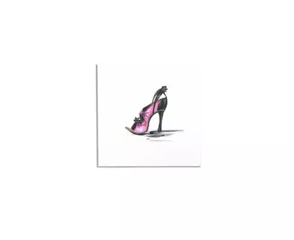 Постер JIMMY CHOO PINK SHOE (Розовый, 50)